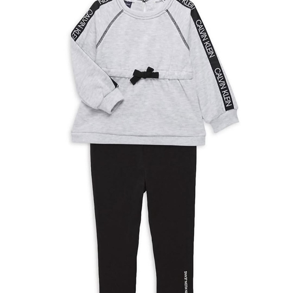 Calvin Klein Gray and Black Kids Outfit - Picture 2 of 9